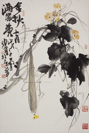 金秋十月满架黄