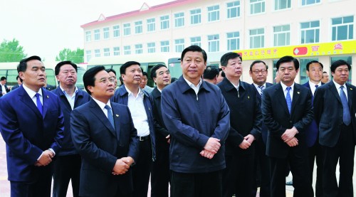 中共中央政治局常委、国家副主席习近平在诸城